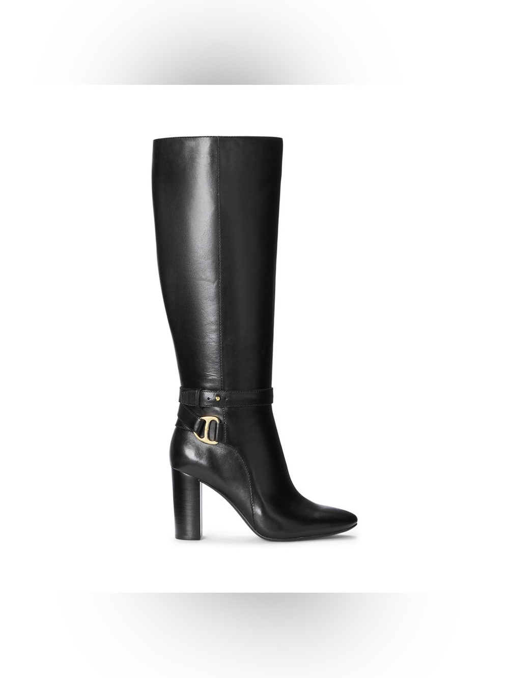 Ralph Lauren Black Leather Boots